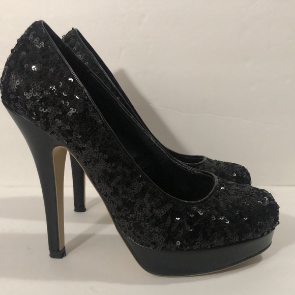 Olsenboye Sequin Platform Oparys Pump - Picture 2 of 8